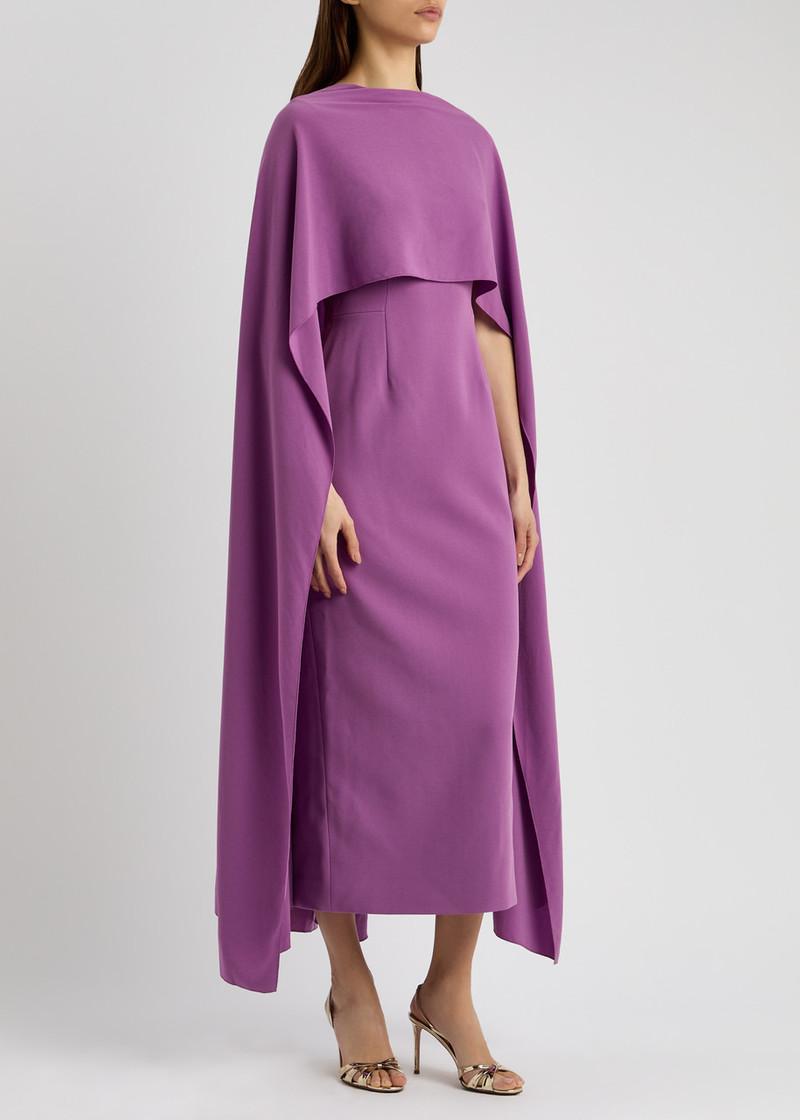 Roksanda Roksanda Elina Cape-effect Crepe Gown outlook