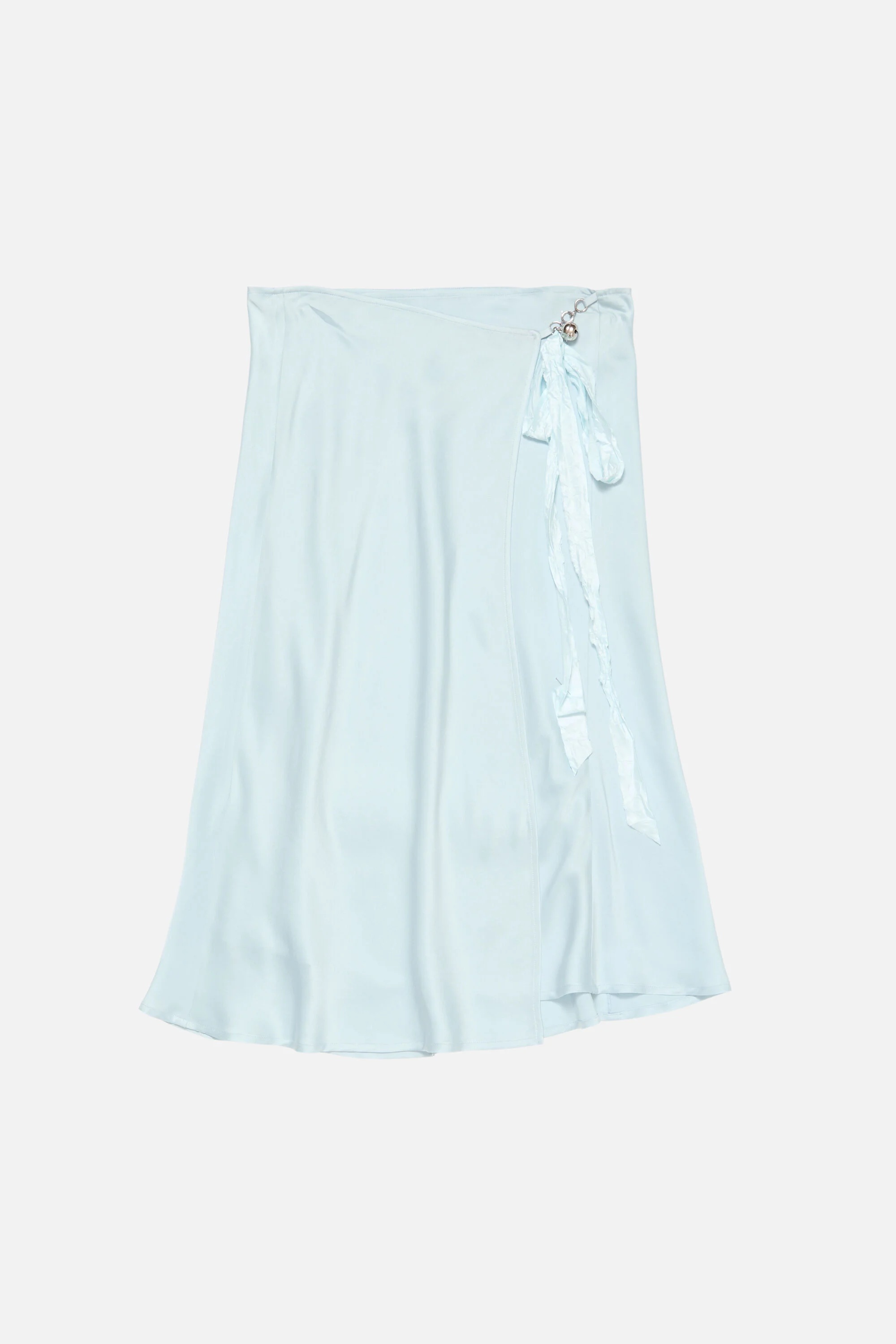Silk wrap dress - Light blue - 6