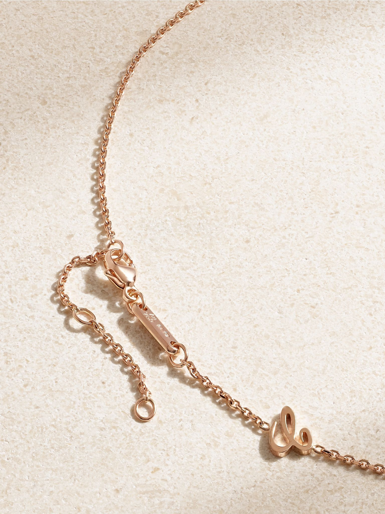 Ice Cube Pure Mini 18-karat rose gold diamond necklace Gold - 3