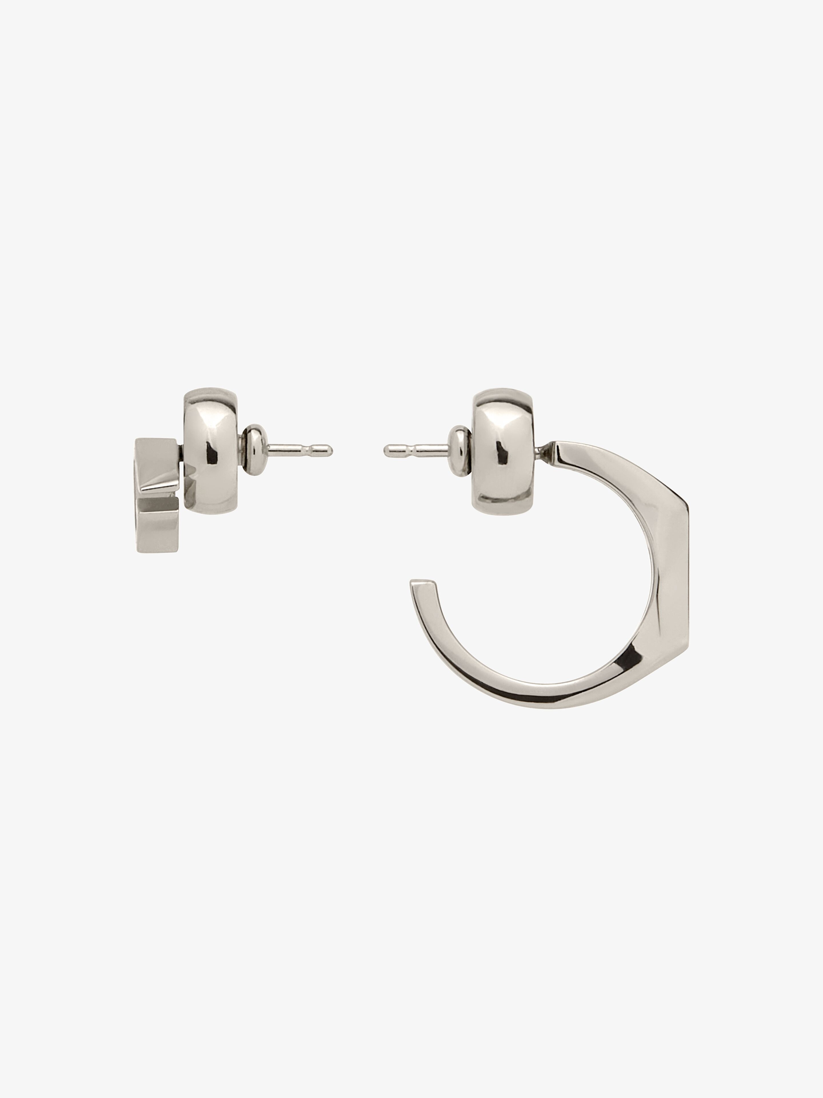 GIV CUT ASYMMETRICAL EARRINGS IN METAL - 3
