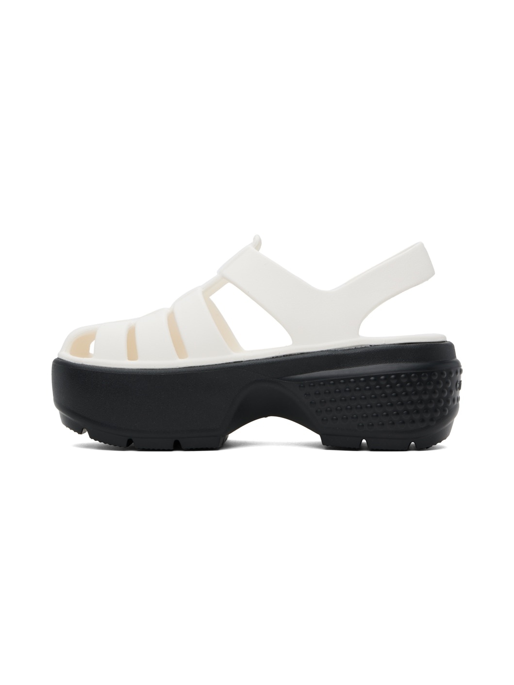 White Stomp Fisherman Sandals - 3