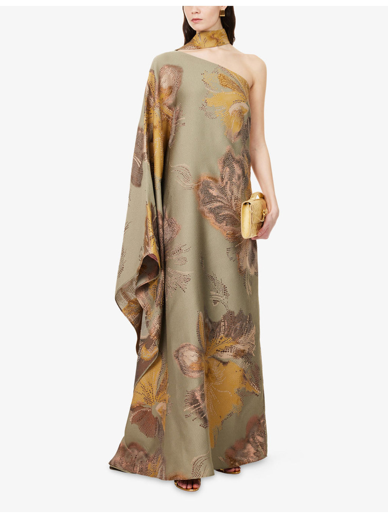 Taller Marmo Hardison One-Sleeve Woven Maxi Dress outlook