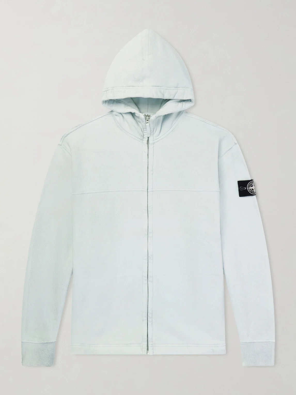 Logo-Appliquéd Reflective Cotton-Jersey Zip-Up Hoodie - 1