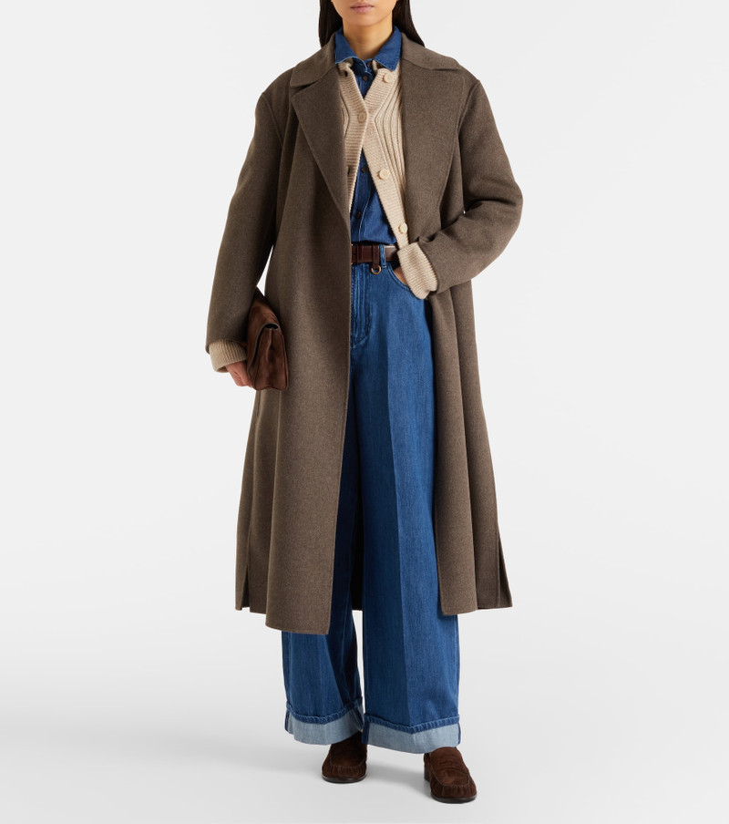 'S Max Mara Luna virgin wool wrap coat outlook