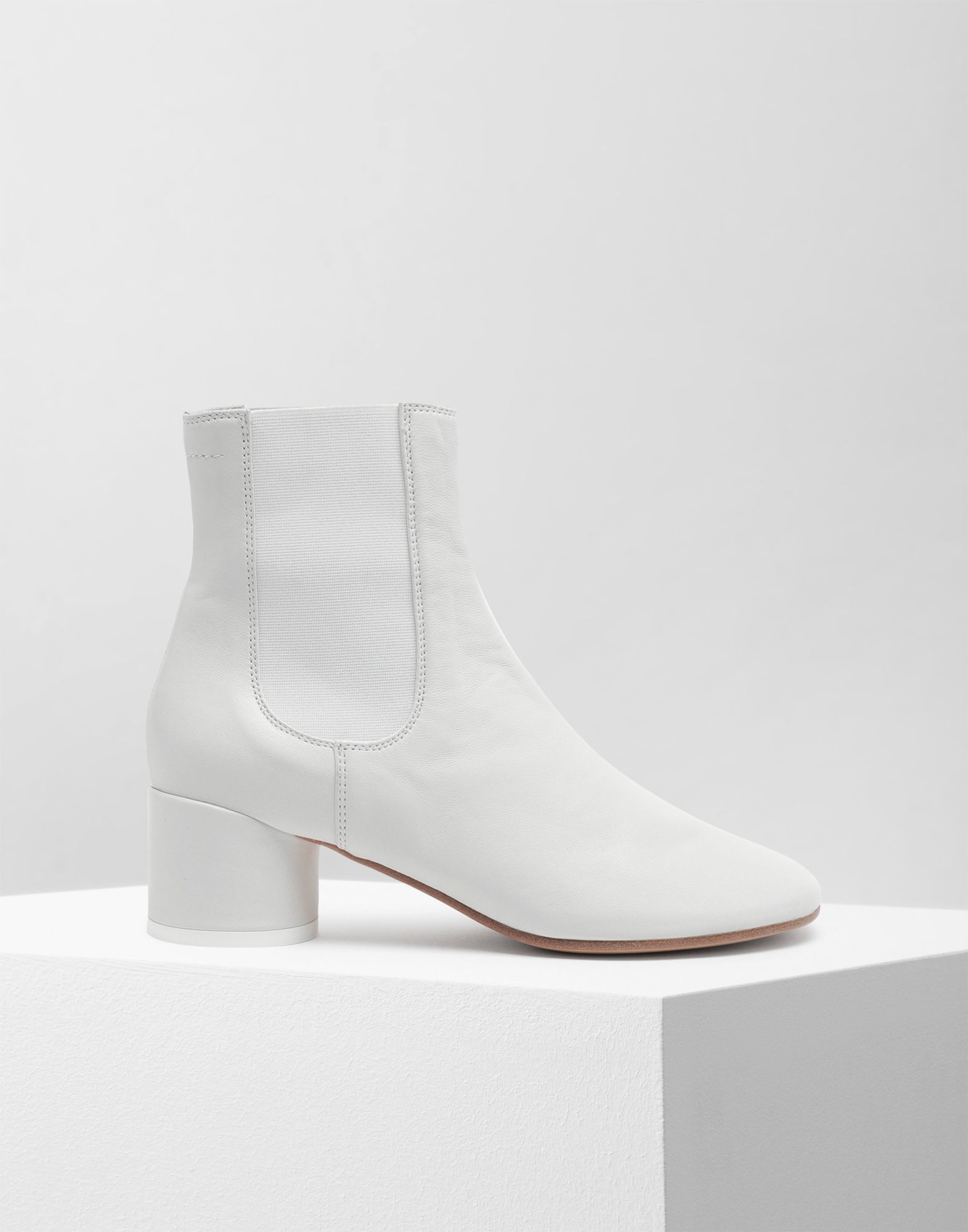 6-heel leather chelsea boots - 1