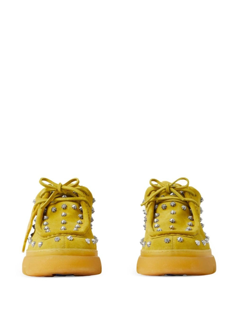 Creeper studded suede boots 5