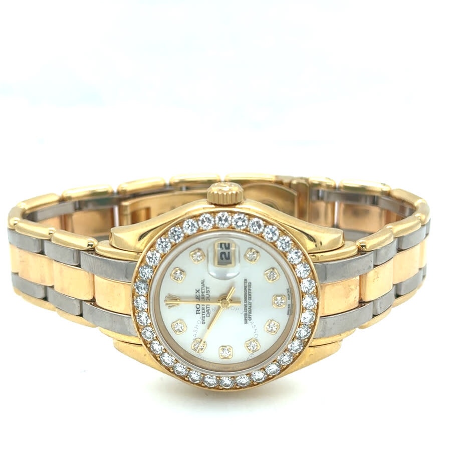 Pre-owned Rolex DatejustÂ Pearlmaster Automatic Diamond Ladies Watch 69298 MDPM - 5