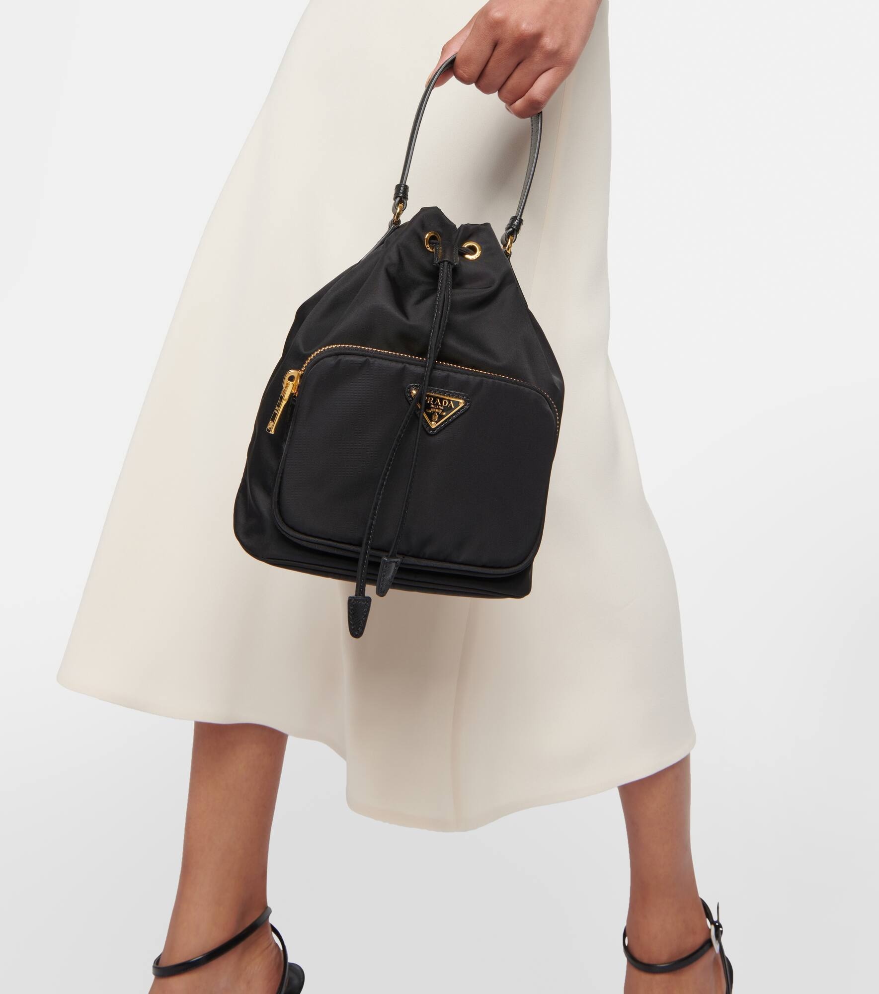 Duet Small Re-Nylon bucket bag - 6