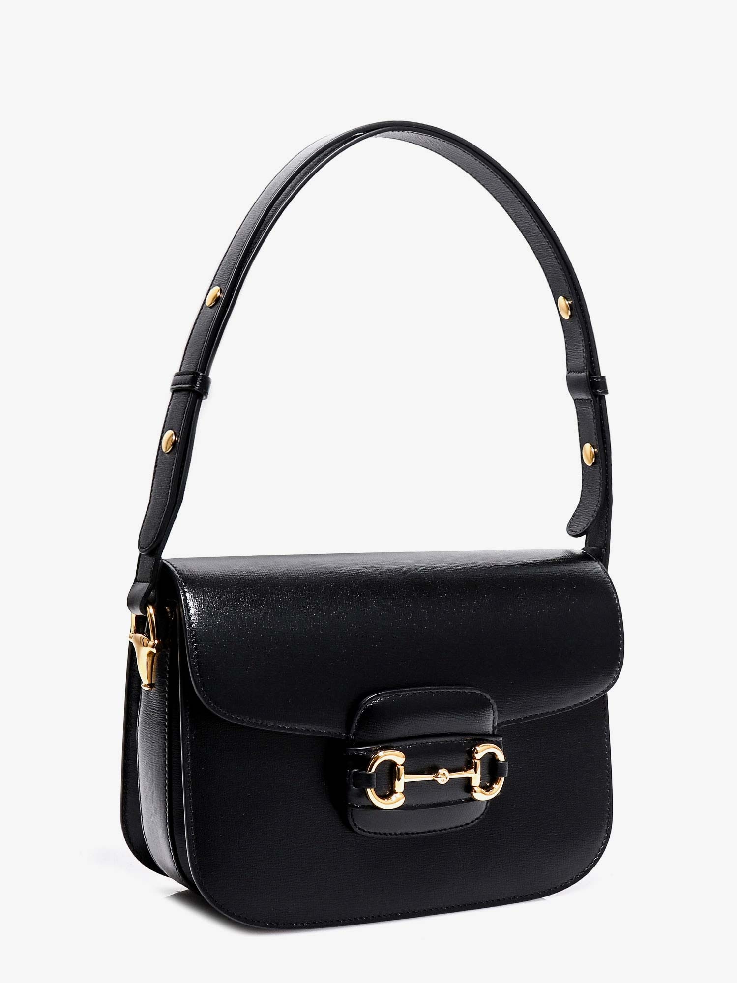 Gucci Woman Horsebit 1955 Woman Black Shoulder Bags - 3