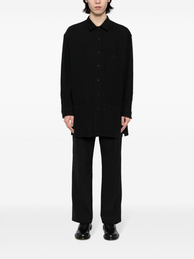 Yohji Yamamoto patch-pocket button-down shirt outlook