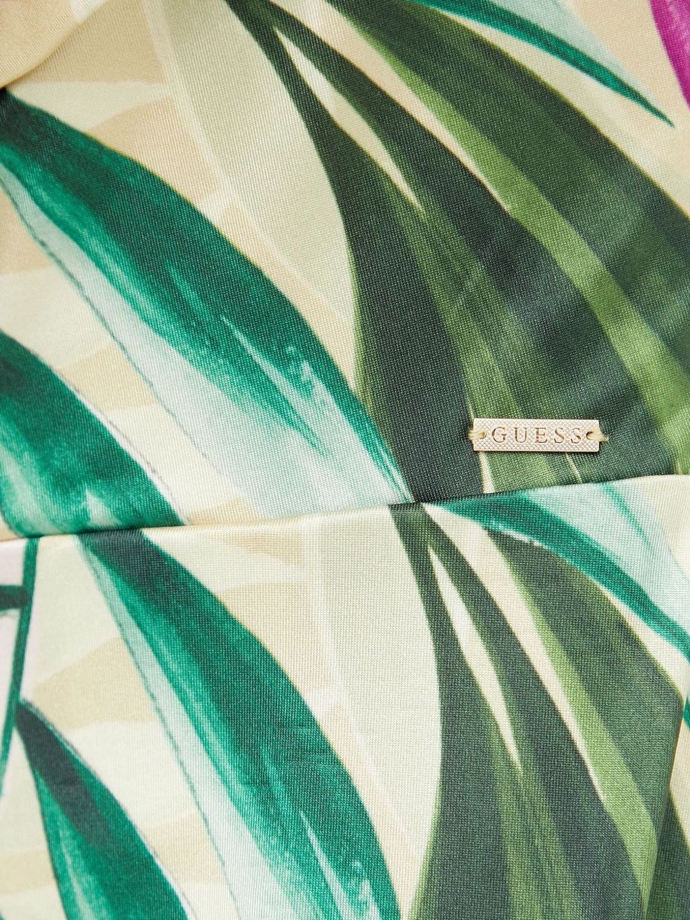 ruffle-detail tropical-print jumpsuit - 4