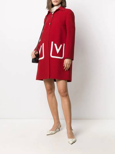 Valentino V pocket overcoat outlook