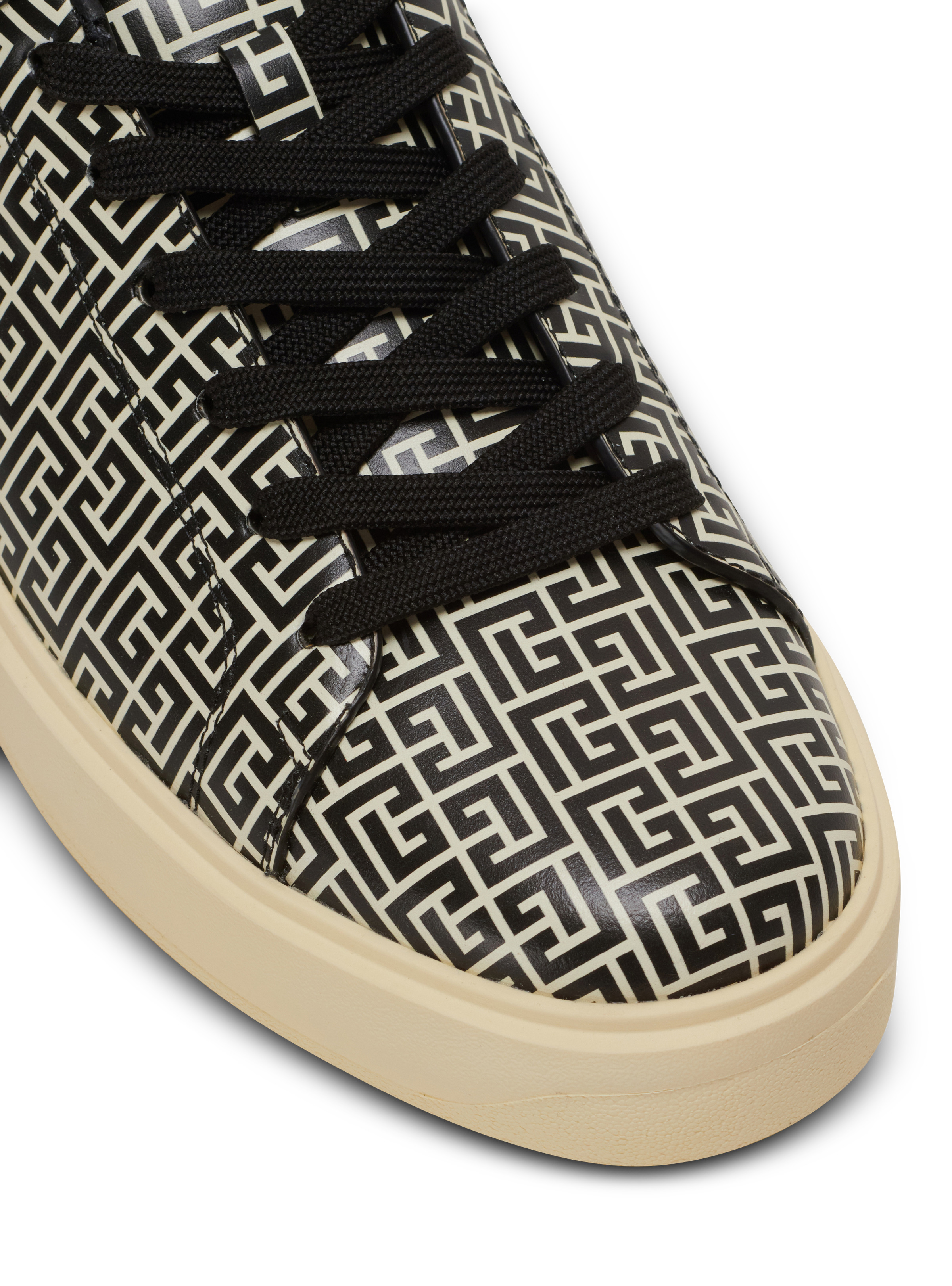 B-Court Flip trainers in monogrammed PB Labyrinth calfskin - 6