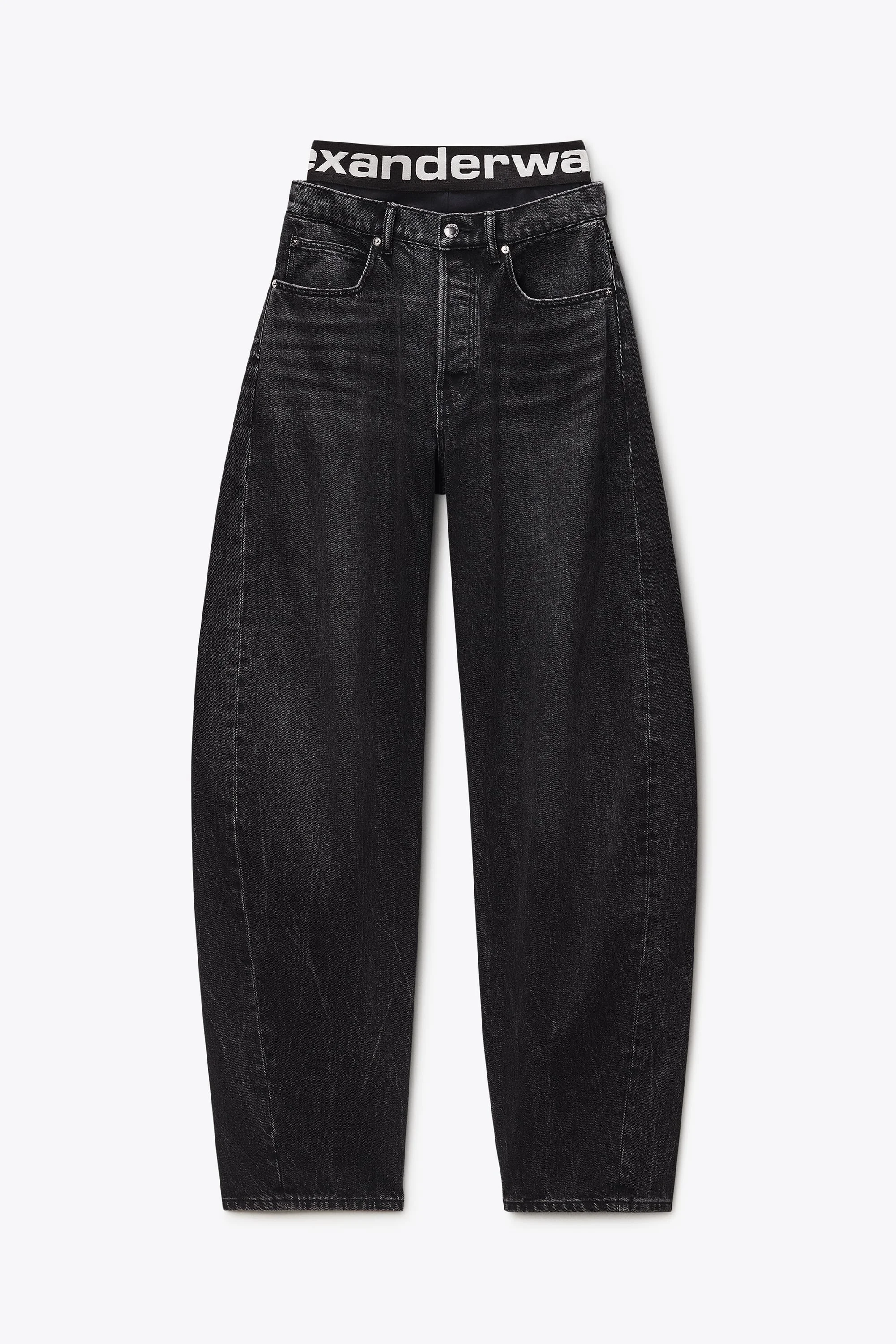 Blow-Up Jeans with Logo Bike Short Waistband - 1