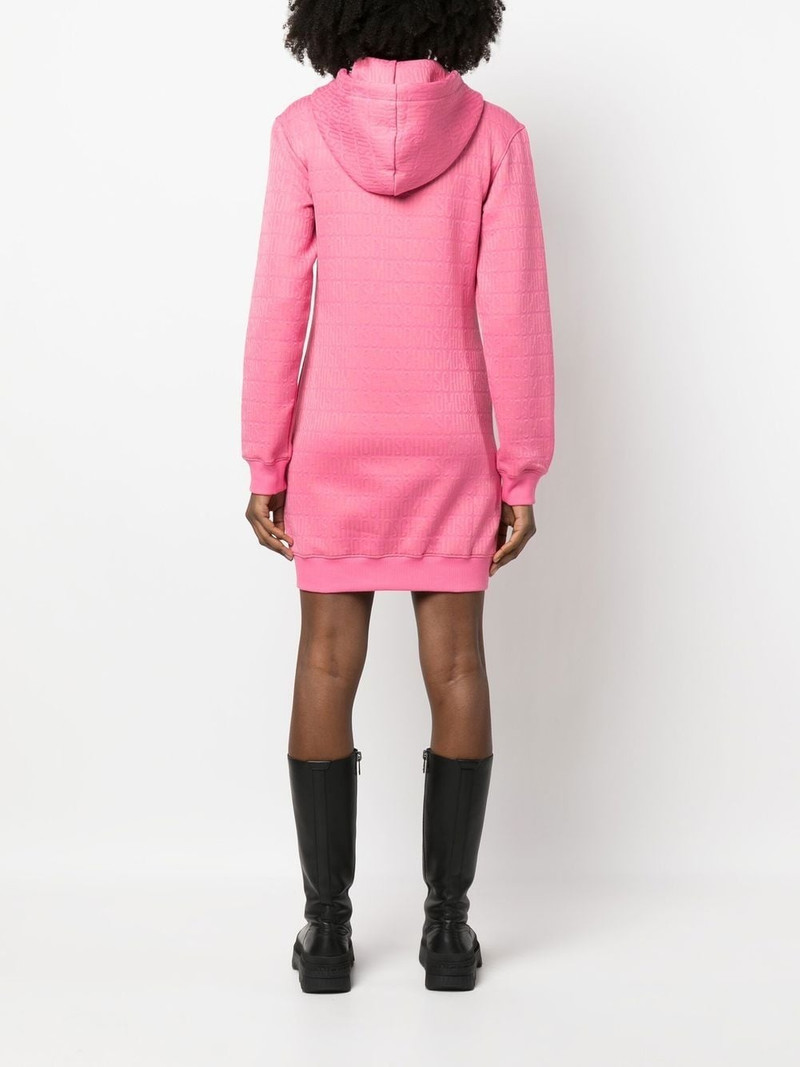 logo-print hoodie dress 4