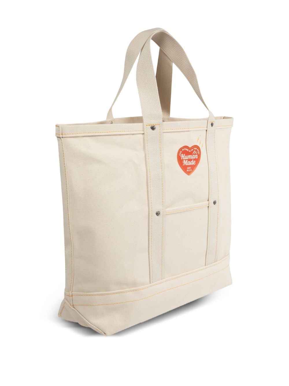 heart-graphic canvas tote bag - 2
