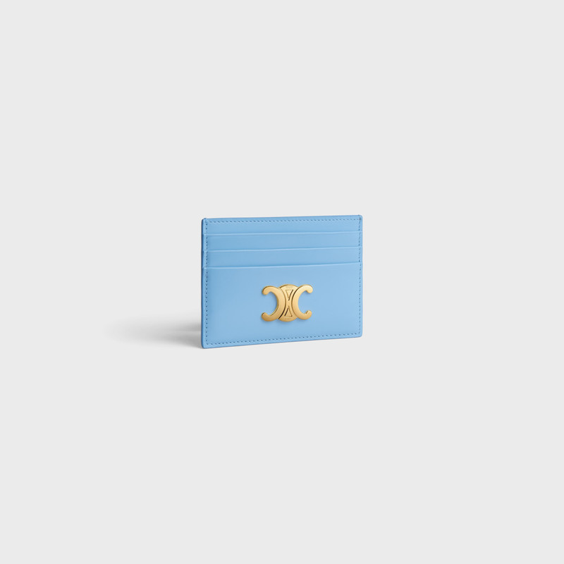 CELINE CARD HOLDER TRIOMPHE IN Shiny calfskin outlook