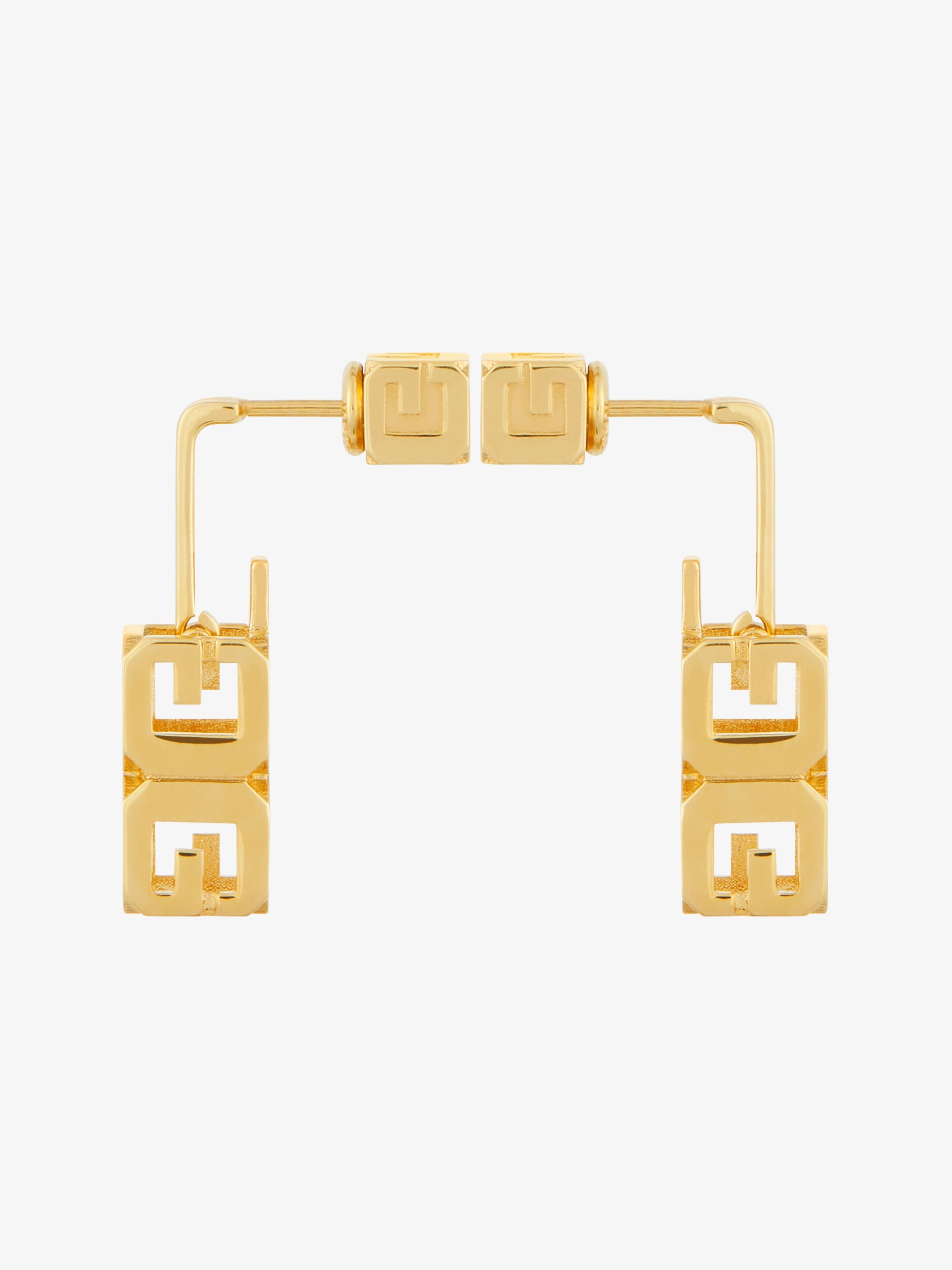 G CUBE EARRINGS IN METAL - 6