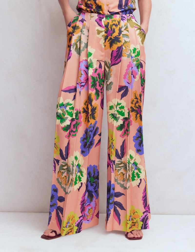 Regent Wide Leg Pants-Multi, Opulent Blossom 5