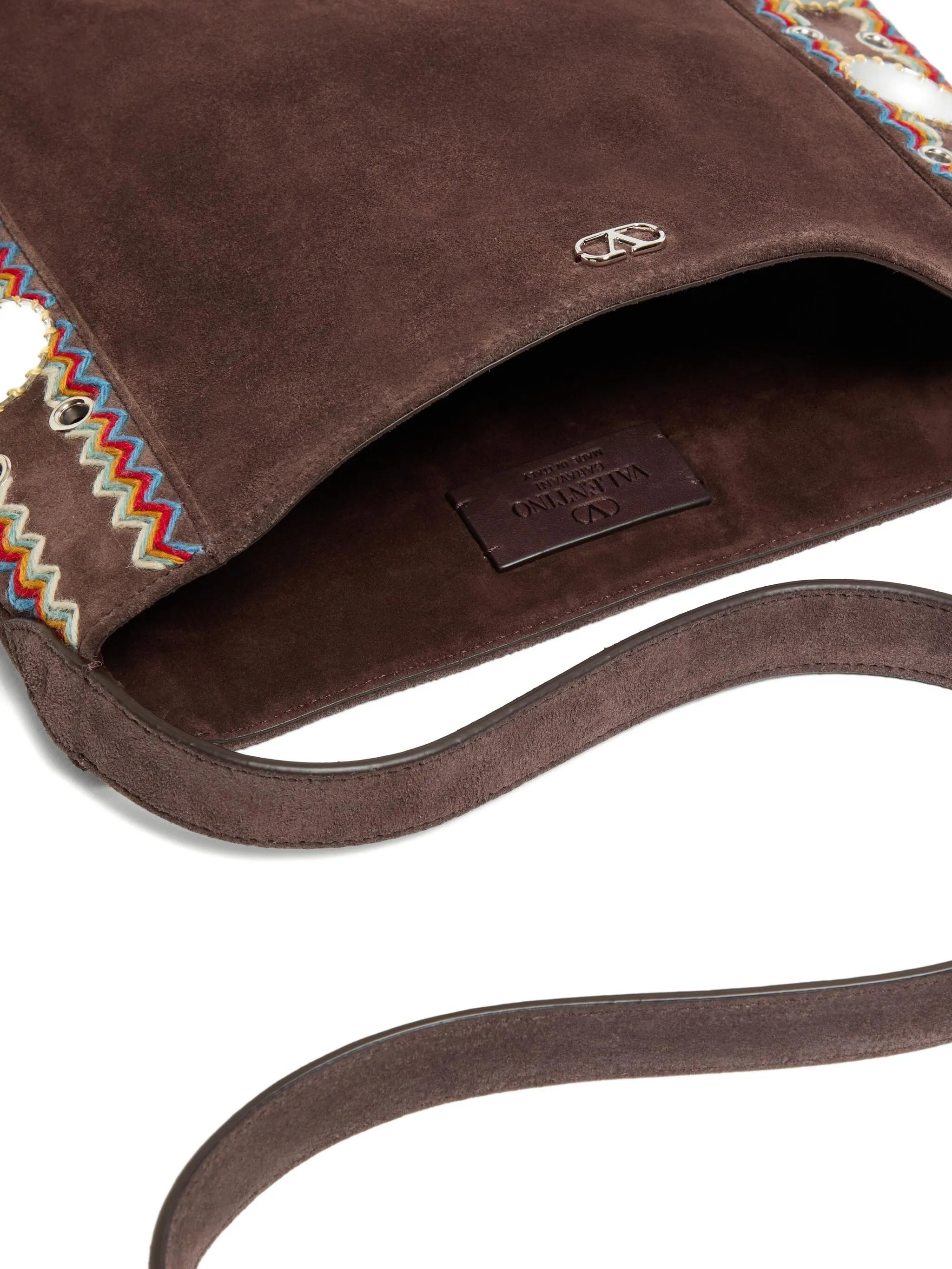 NELLCÔTE SUEDE SHOULDER BAG WITH FRINGES - 5