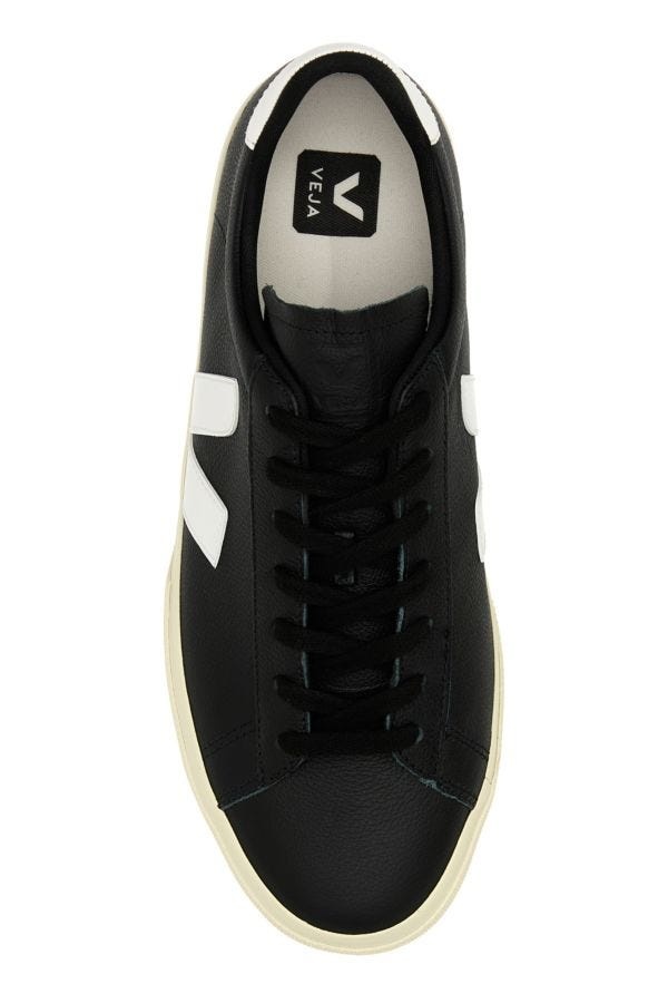 Black chromefree leather Campo sneakers - 4