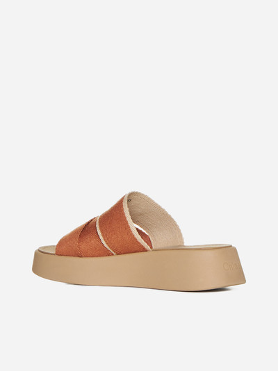 Chloé Mila fabric sandals outlook