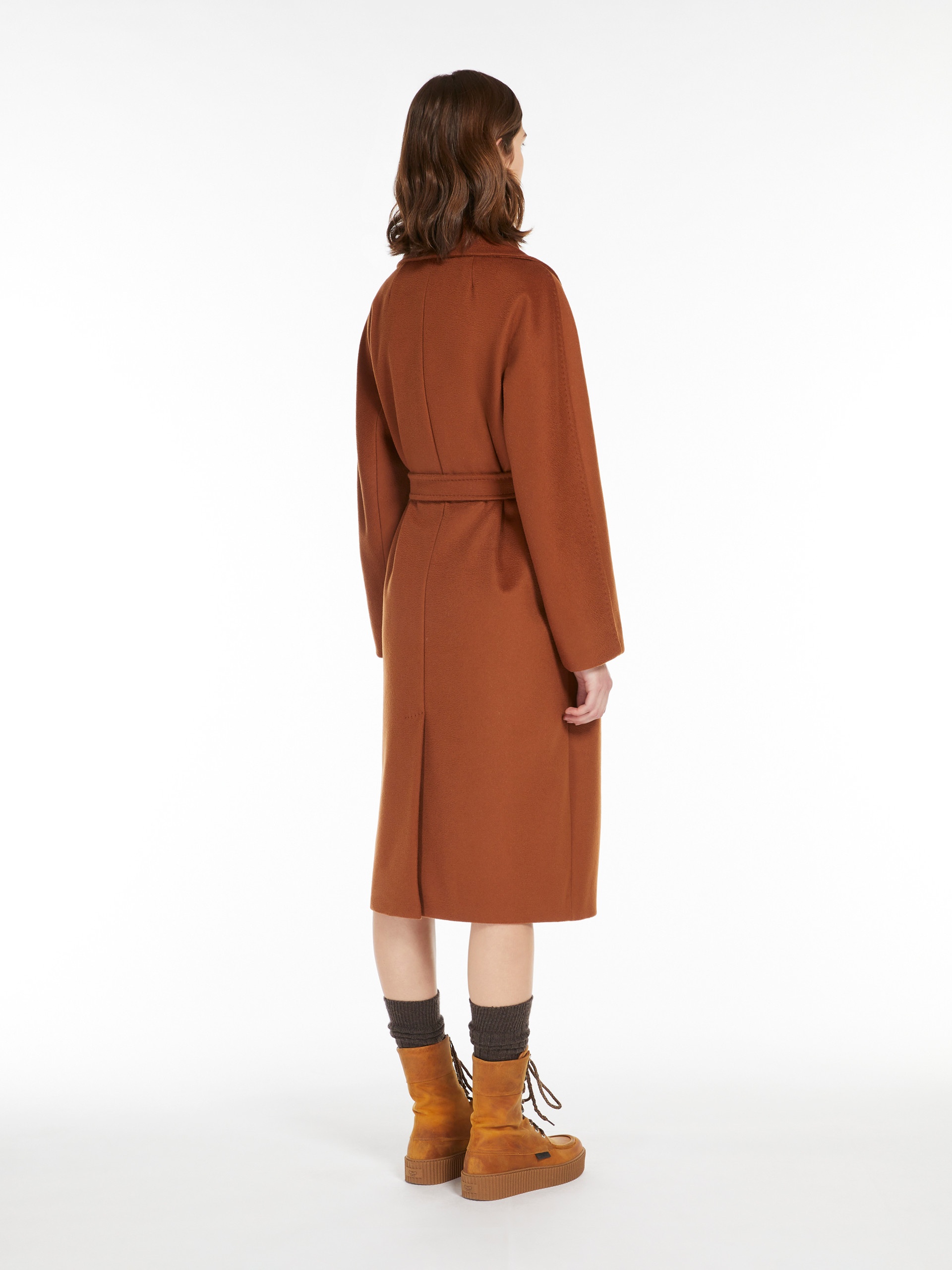 RESINA Belted wool coat - 4