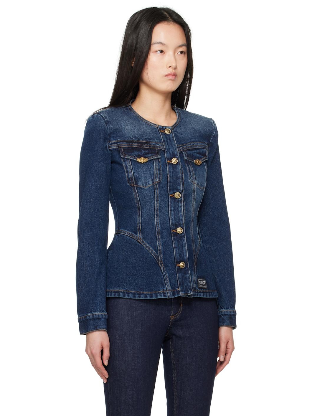 Indigo Fitted Denim Jacket - 2