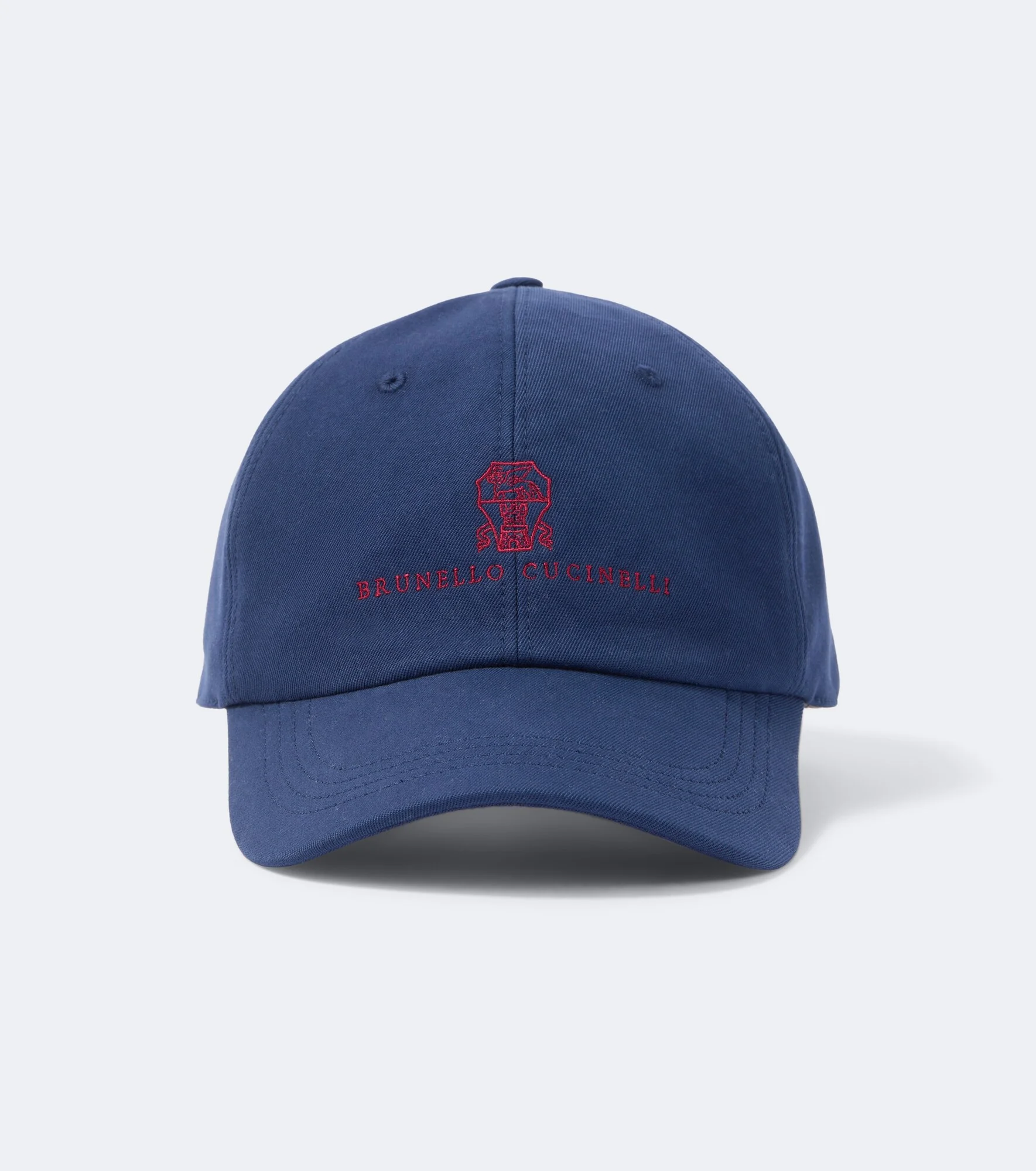 Logo cotton canvas baseball cap - 1