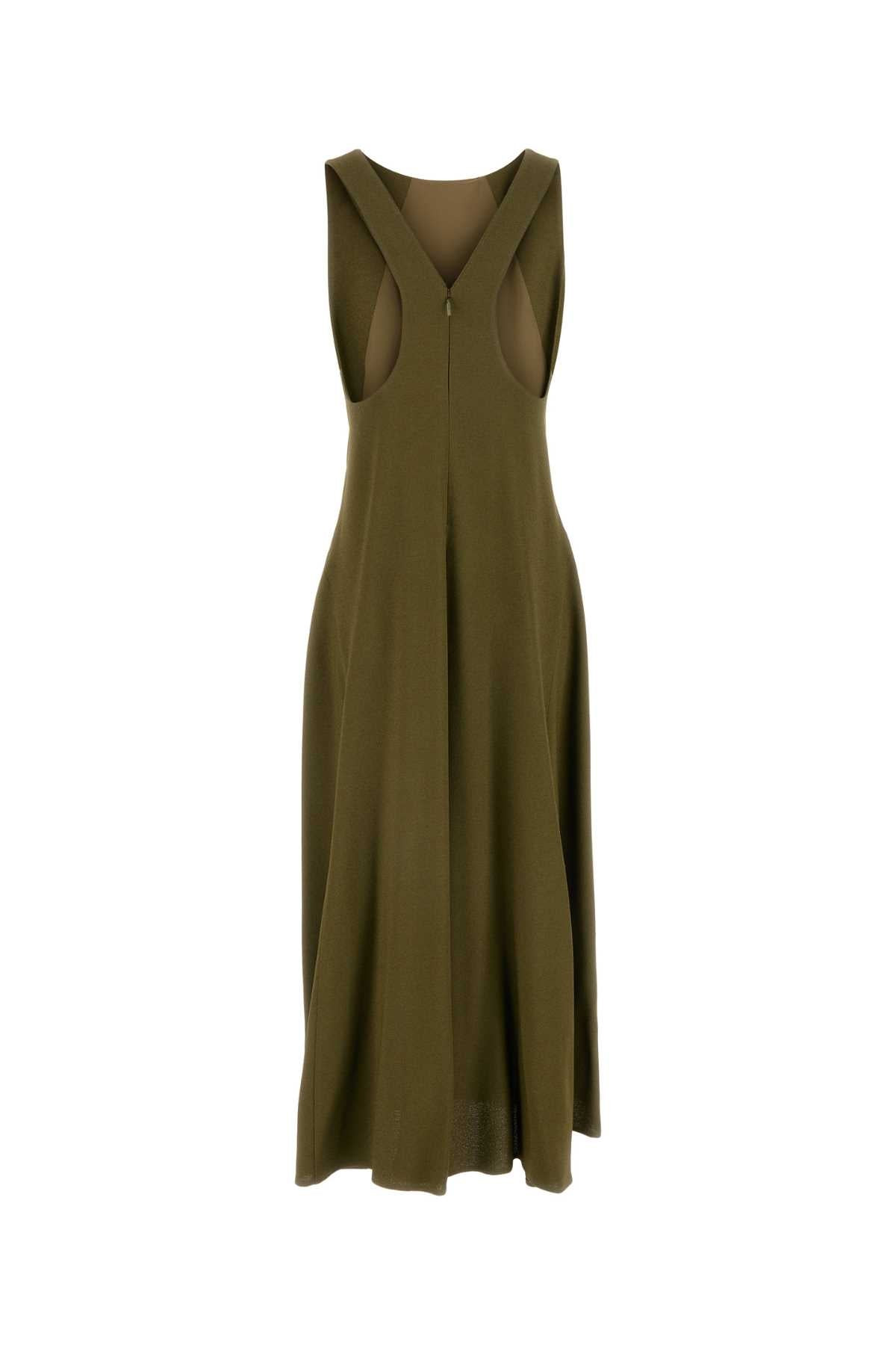 Fendi Women Olive Green Sable Dress - 2