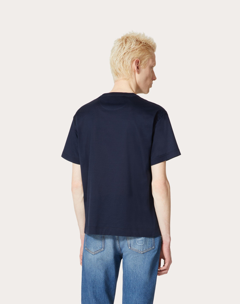 COTTON T-SHIRT WITH MAISON VALENTINO TAILORING LABEL 4