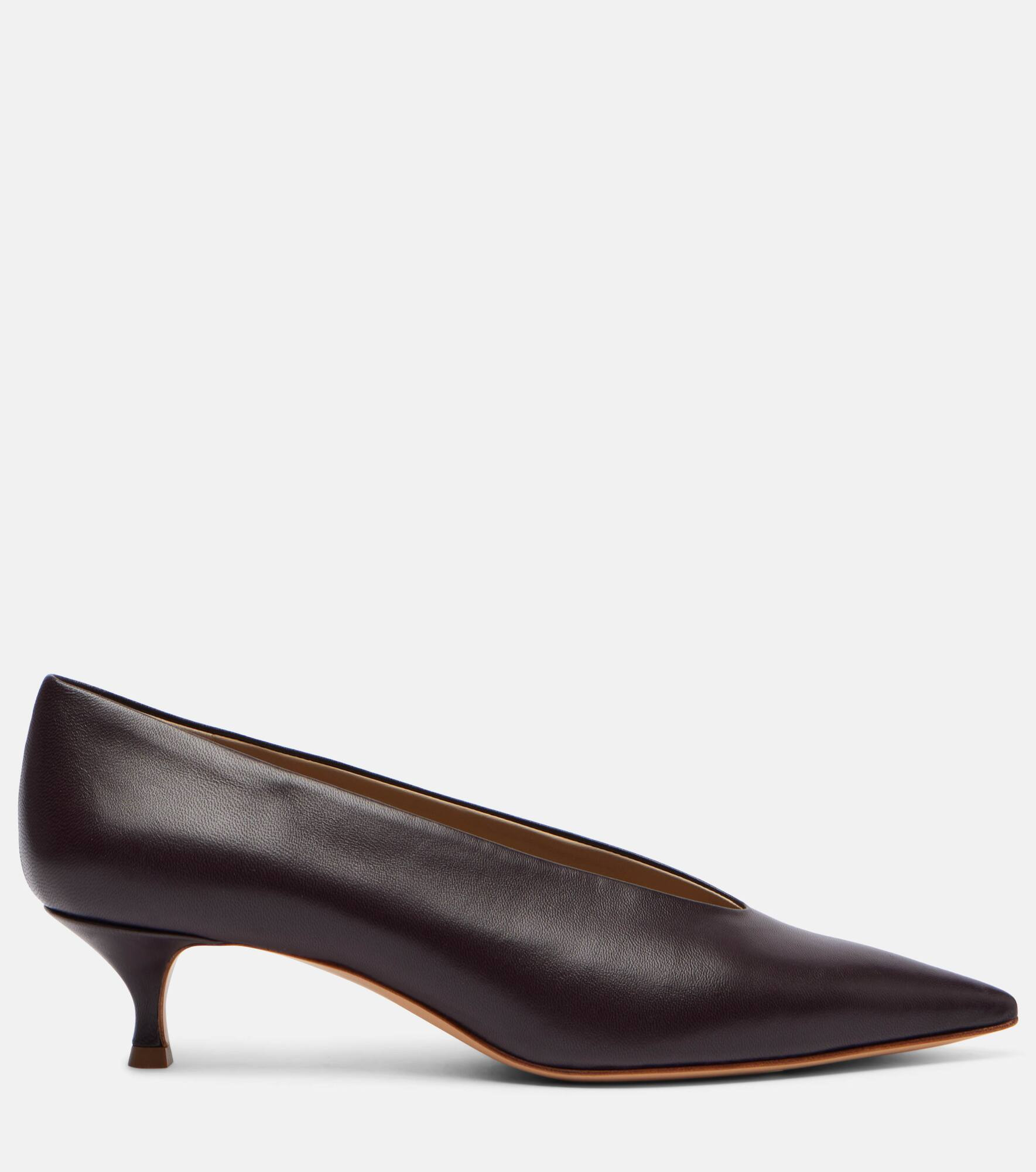 Babouche leather pumps - 4