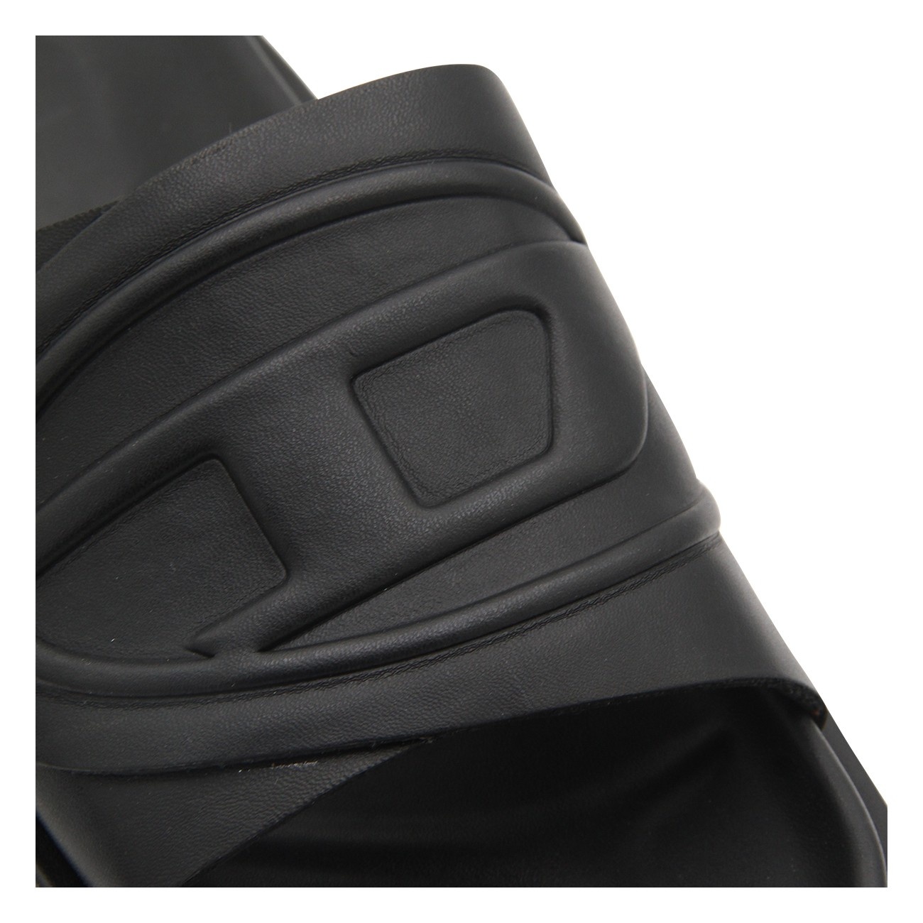 black rubber slides - 4