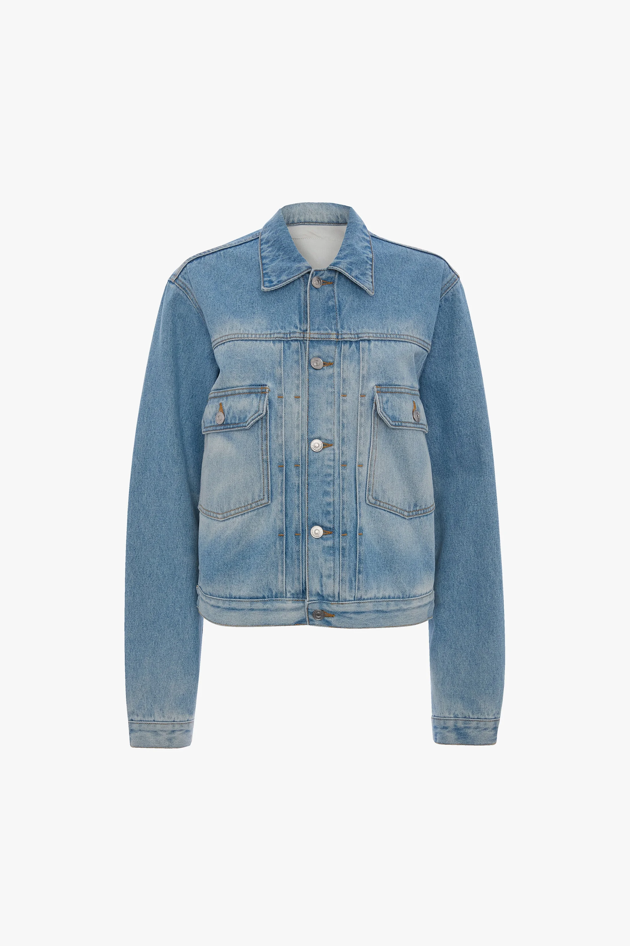 Denim Trucker Jacket In Heritage Blue - 1
