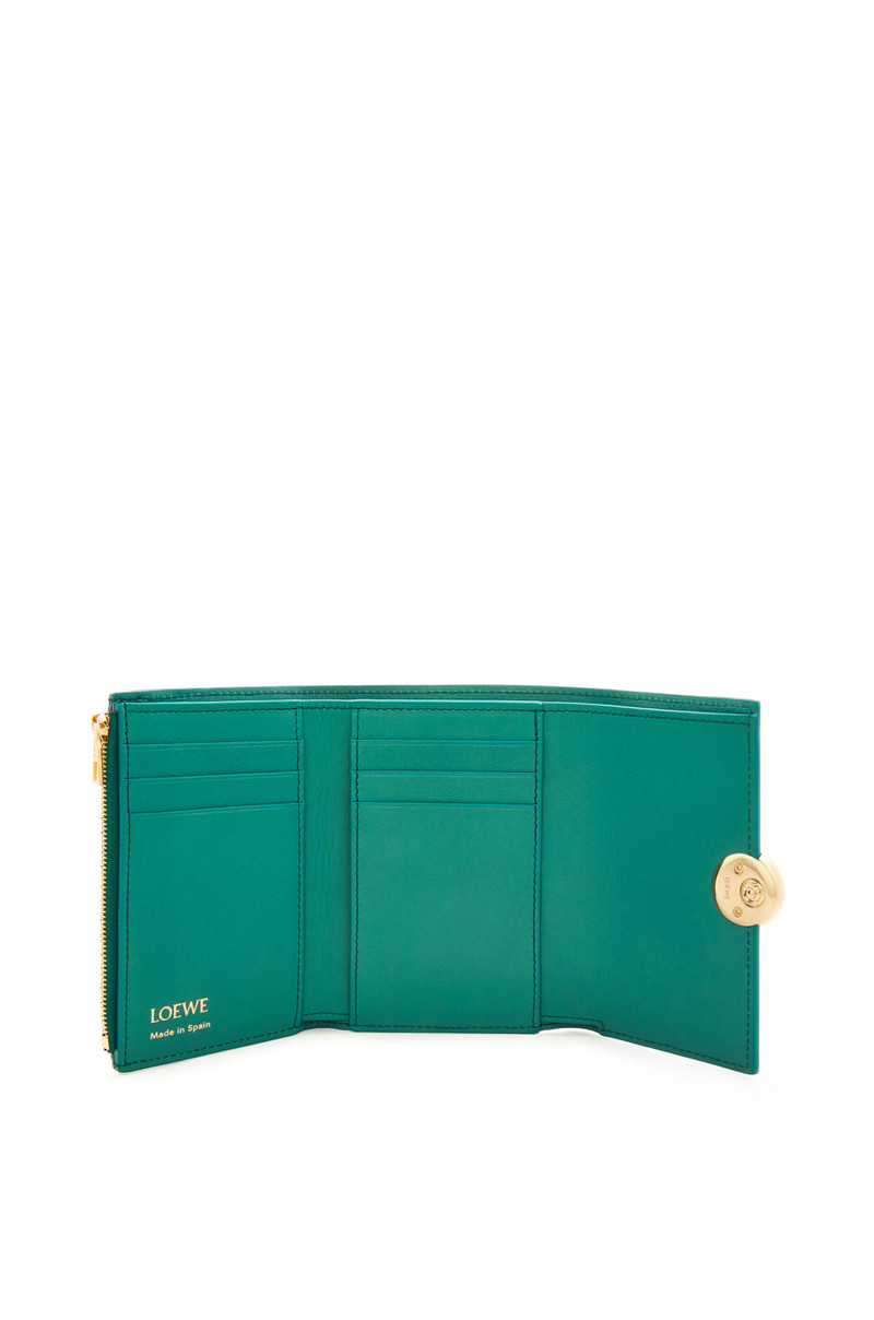 Loewe Pebble small vertical wallet in shiny nappa calfskin outlook