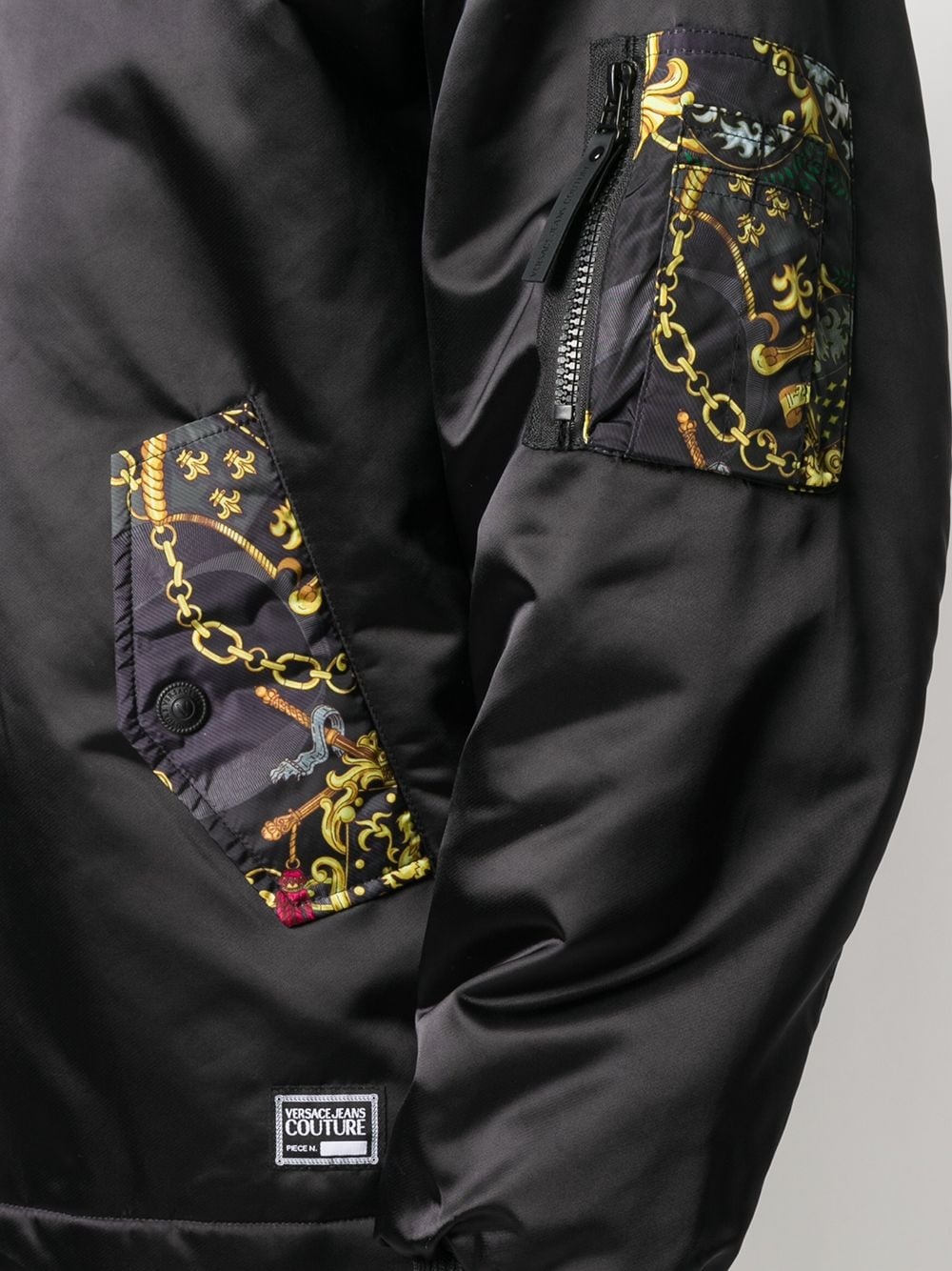 logo-print padded jacket - 5