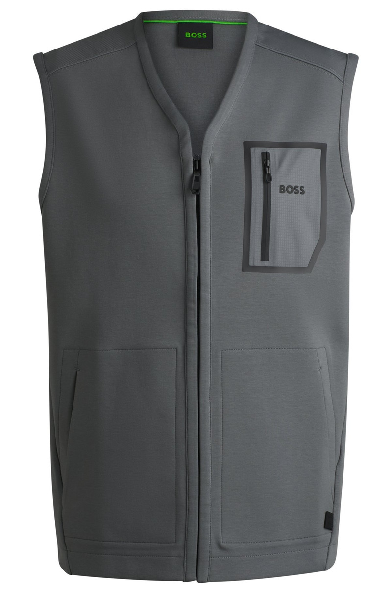 GILET WITH DECORATIVE REFLECTIVE LOGO 1