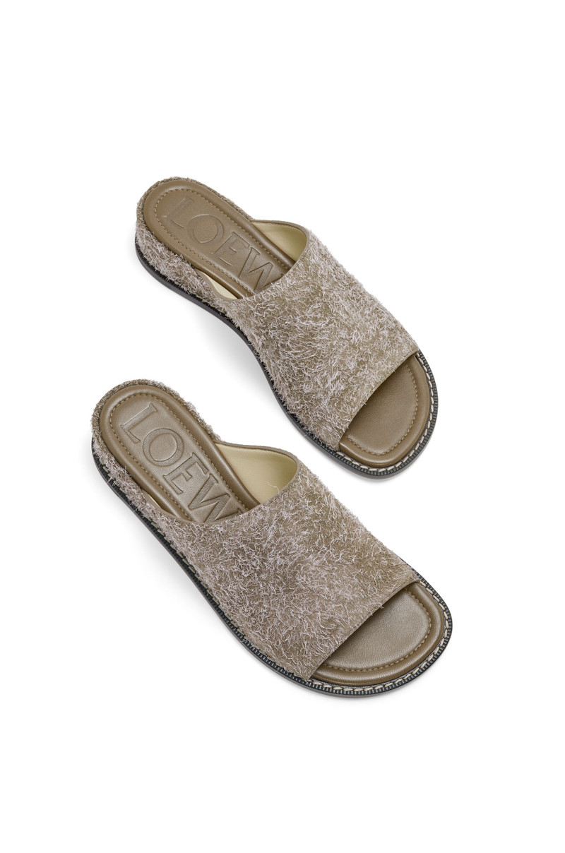 Ladera mule in brushed suede 4