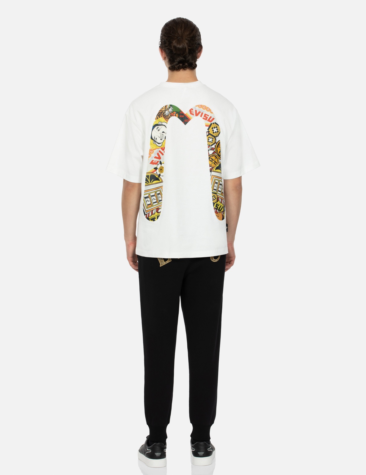 LUCKY SLOT MACHINE DAICOCK PRINT RELAX FIT T-SHIRT - 5