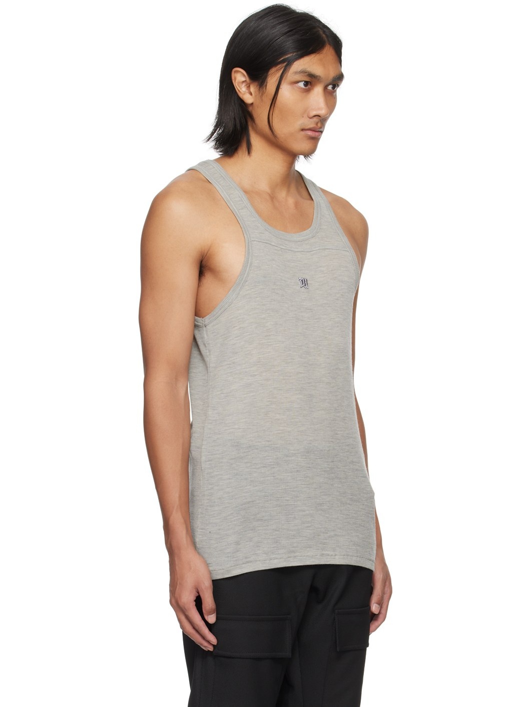 Gray 'The M' Tank Top - 2