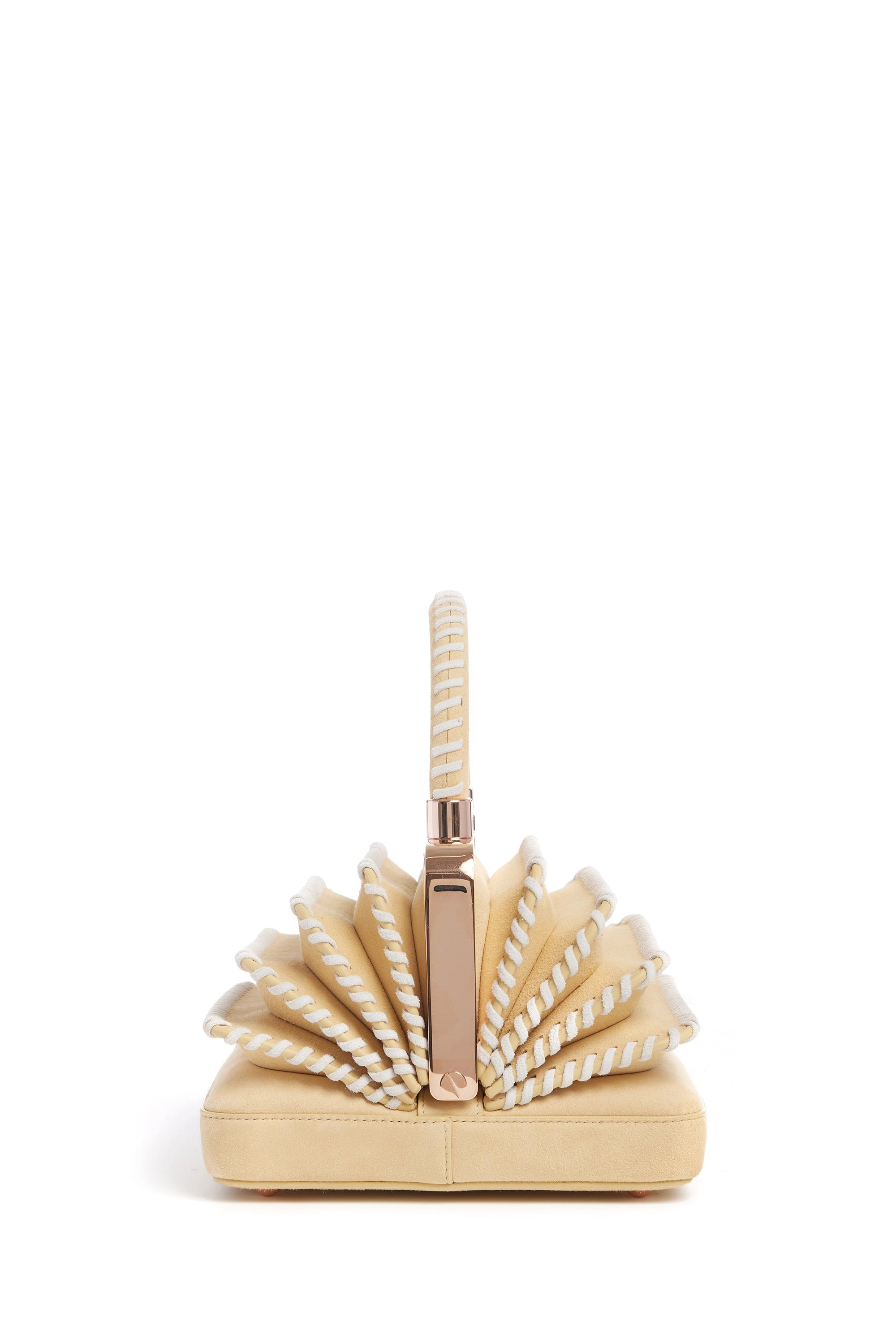 Whipstitch Diana Bag in Nude Suede 3