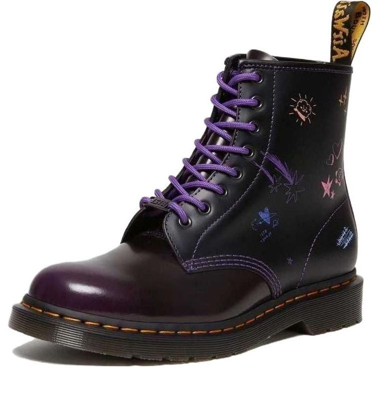 Dr. Martens x BT21 1460 Leather Boots 'Purple' 30069511 - 5