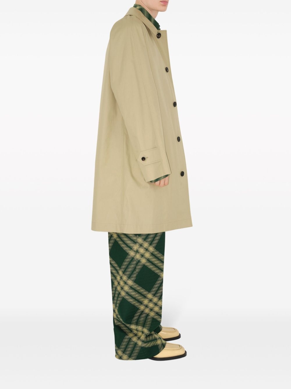 classic above-the-knee raincoat - 3