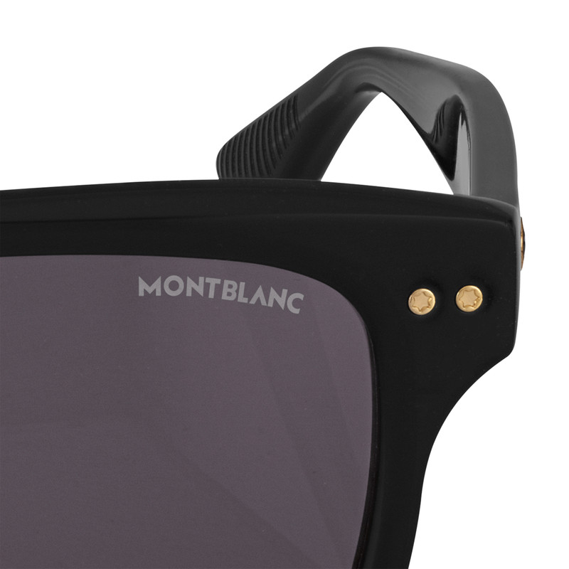 RECTANGULAR SUNGLASSES WITH BLACK-COLORED ACETATE FRAME 3