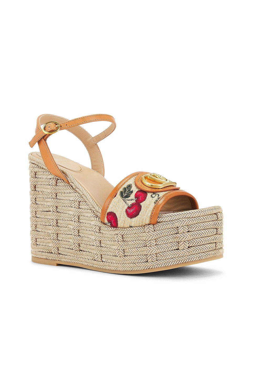 V Logo Signature Espadrilla Wedge - 2