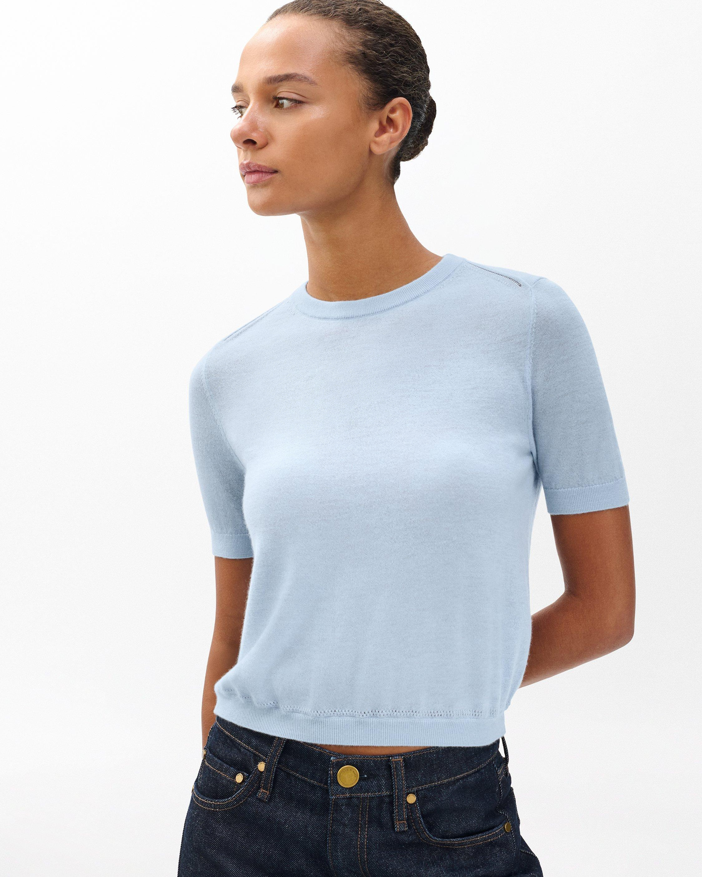 Adeline Lightweight Cashmere Tee - 2