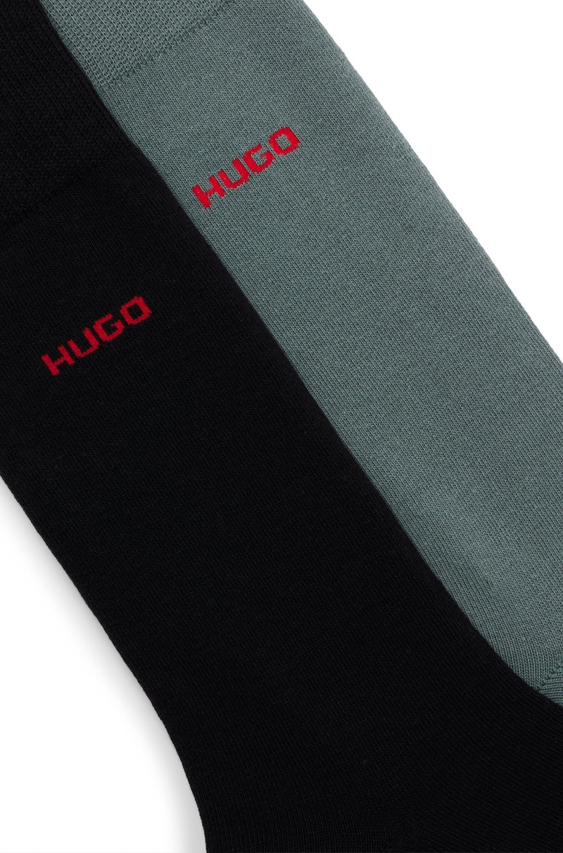 HUGO TWO-PACK OF SOCKS IN COTTON outlook
