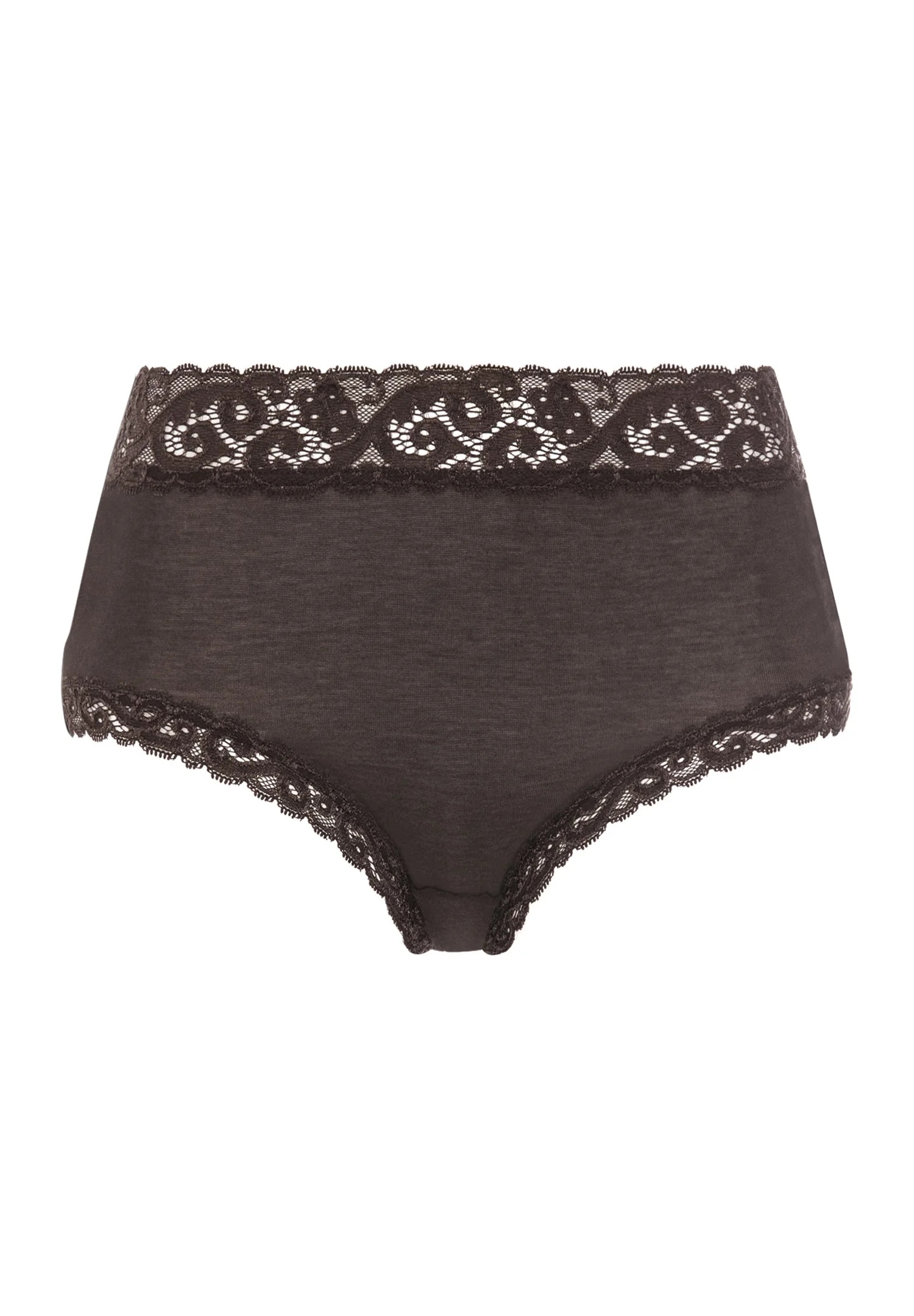 Moments Lace Trim Cotton Full Brief - 1