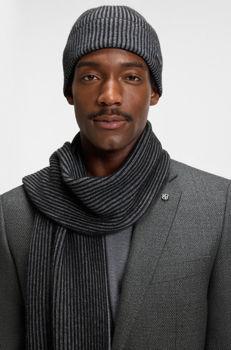 HAT AND SCARF SET WITH LOGO LABELS 3