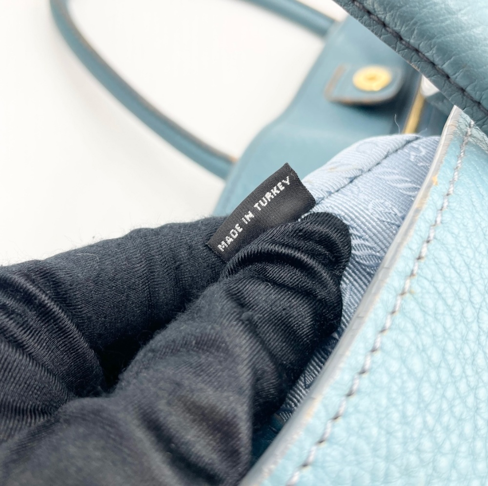 Prada Sky Blue Two Way Bag - 11
